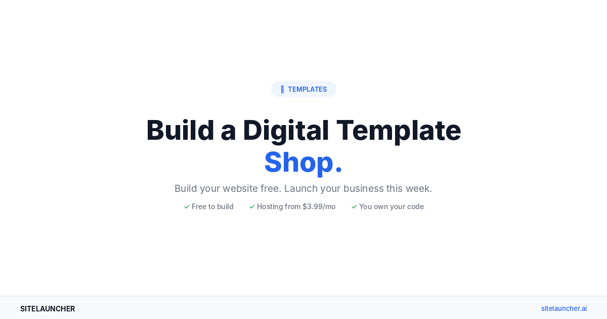 How to Build a Digital Template Shop That Earns Money While You Sleep