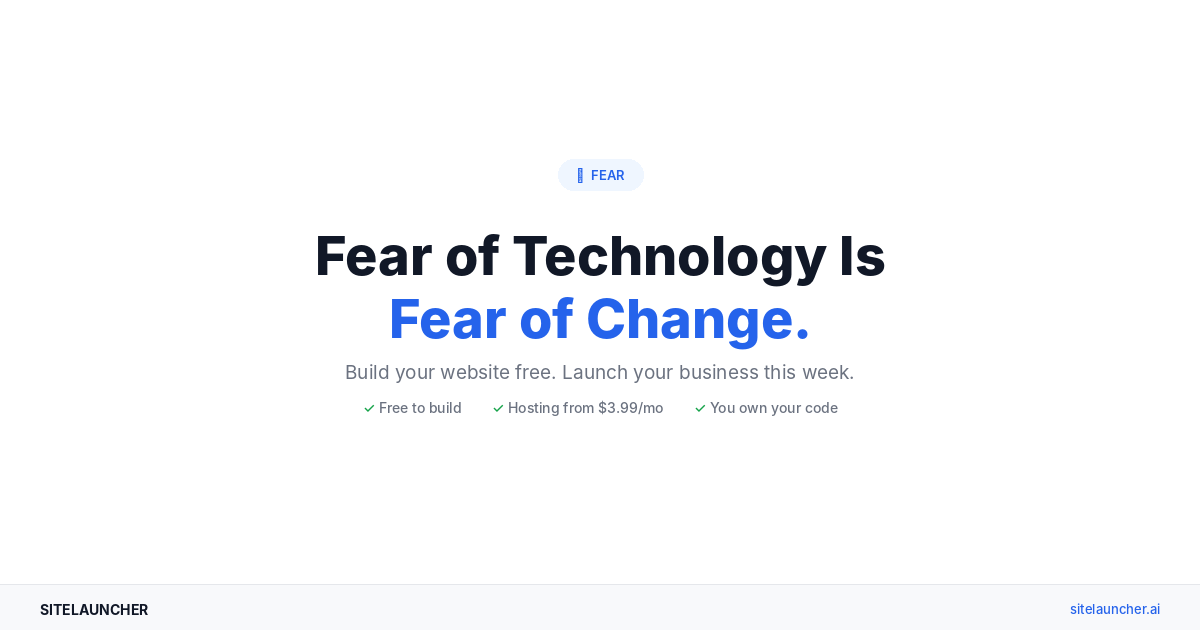 Fear of Technology Is Fear of Change. Here's How to Move Through It.